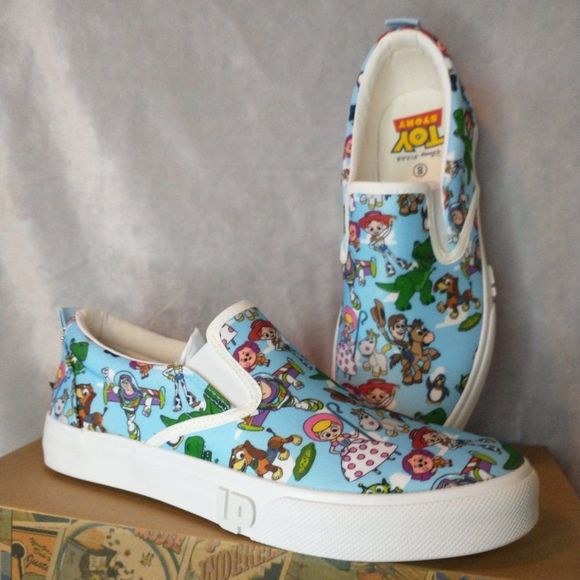 Ground Up/Loungefly/Funko Shoes - Ground Up Toy Story Themed Slip On Shoes (unisex)